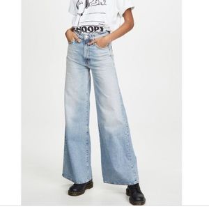Mother the undercover wide leg jean
